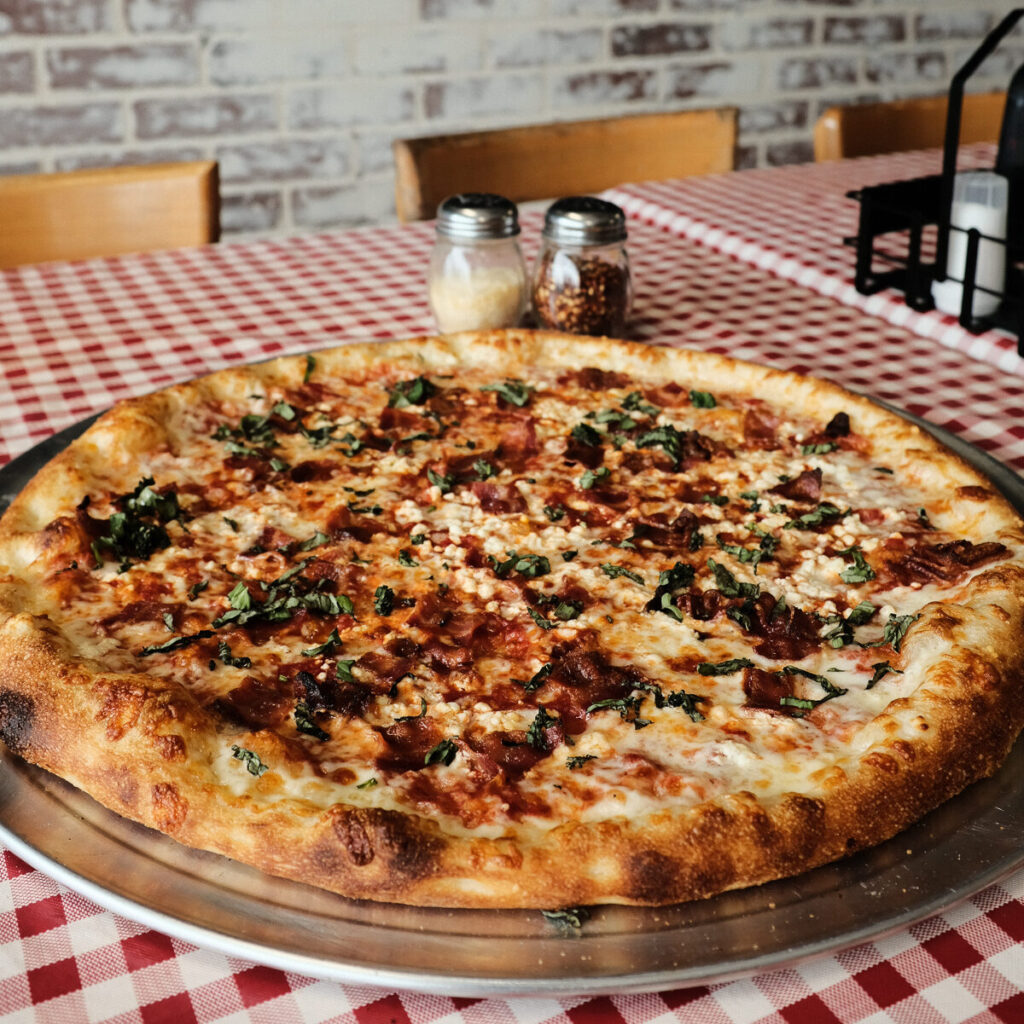the death by goat pizza. one of the best pizzas in st petersburg florida